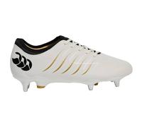 Canterbury Phoenix 2.0 Pro Leather Soft Ground Rugby Boots in White | Size: 11 Canterbury White 11