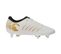 Canterbury Phoenix 2.0 Team Leather Soft Ground Rugby Boots in White | Size: 11 Canterbury White 11