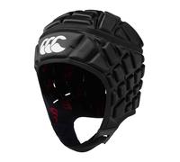 Canterbury CCC Rugby Raze Headguard, Scrum Cap, Full Coverage, Soft-Edged Chin Strap, Designed Holes Aid Ventilation, Foam Padding,Black,S