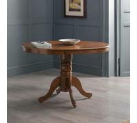 Canterbury Round Extending Dining Table - 2-4 Seater - 90cm-120cm - Mahogany