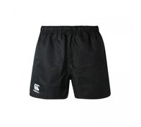 Canterbury Men's Professional Polyester Shorts | Rugby Short | Internal Drawstring & Pockets | Gym/Training Short, Black, 3XL