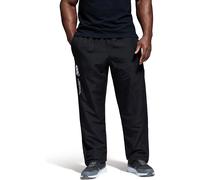 CANTERBURY STADIUM MENS TRACKSUIT PANTS BOTTOMS OPEN HEM LEG BLACK XLARGE