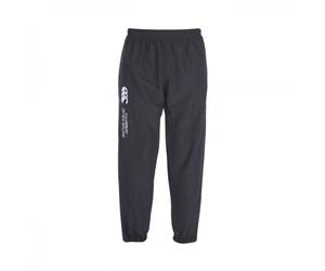 CANTERBURY STADIUM TRACKSUIT PANTS YOUTH KIDS CUFFED BOTTOM BLACK 10 12 14 YEAR