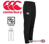 CANTERBURY TRACKSUIT TAPERED PANTS MENS TRACK BOTTOMS ZIP POCKETS BLACK S M L XL