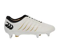Canterbury Unisex Adult Phoenix 2.0 Pro Leather Soft Ground Rugby Boots (Snow White) - Size UK 9.5