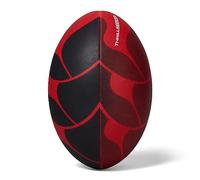 Canterbury Rugby Ball Thrillseeker Play Unisex - Standard Grip Training Ball - Red/Black Size 3