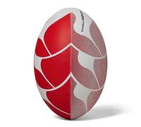 Canterbury Unisex Thrillseeker Play Rugby Ball | Standard Grip | Training Ball Rugby Ball, White/Red, 4