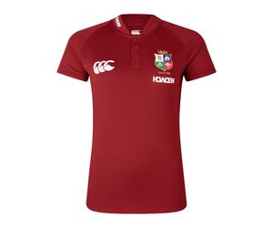 Canterbury Womens British And Irish Lions Polo Shirt Top 2025 Short Sleeve