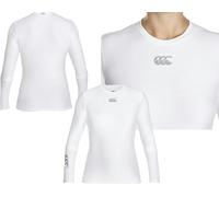 Canterbury Women's Thermoreg Long Sleeve Top | Compression Shirt | Base Layer Top with Heat Retention & Thermal Regulation, White, XS