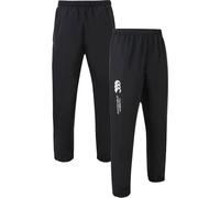 Canterbury Women's Club Open Hem Stadium Track Pants {C-QE612606} - Black - (UK6) - Training