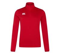 Canterbury Women's Club Quarter Zip Training Midlayer in Red | Size: 12 Canterbury Red 12