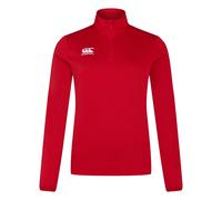 Canterbury Women's Club Quarter Zip Training Midlayer in Red | Size: 14 Canterbury Red 14