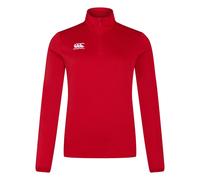 Canterbury Women's Club Quarter Zip Training Midlayer in Red | Size: 8 Canterbury Red 8