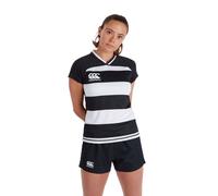 Canterbury Women's Evader Hooped Vapodri Jersey in Black | Size: 10 Canterbury Black 10
