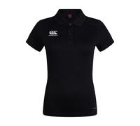 Canterbury Women's Club Dry Polo Shirt in Black | Size: 18 Canterbury Black 18