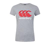Canterbury Womens/Ladies Logo T-Shirt (Classic Marl) - Light Grey - Size 8 UK