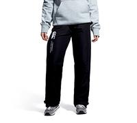 Canterbury Women's Open Hem Stadium Pants, Tracksuit/Lounge Pants, Jogging Bottoms, Durable, Full-Leg Size Zip, Black, 12