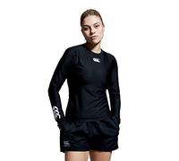 Canterbury Women's Thermoreg Long Sleeve Top | Compression Shirt | Base Layer Top With Heat Retention & Thermal Regulation, Black, S