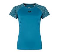 Canterbury Women's Vapodri Superlight Short Sleeve Graphic T-Shirt, Blue Coral, 8