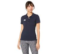 Canterbury Women's Waimak Cotton Polo Shirt | Rugby Shirt | Casual Top For Long Lasting Comfort, Navy, 10