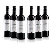 Canti - Carbenet Italian Red Dry Wine 11,5%, Balanced and Tannic Flavor, Robust and Mineral Taste, 6x750 ml