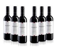 Canti - Merlot Italian Red Dry Wine 11.5%, Balanced Flavor with a Round Fruity Taste, 6x750 ml