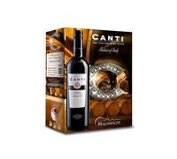 Canti Pimitivo I.G.T. Puglia, red wine, clean taste, warm, with great structure and harmonious on the palate, large Bag in Box 3l (1 x 3 L)