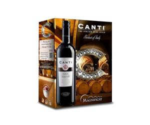 Canti Pimitivo I.G.T. Puglia, red wine, clean taste, warm, with great structure and harmonious on the palate, large Bag in Box 3l (1 x 3 L)