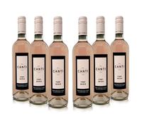 Canti - Pinot Grigio delle Venezie D.O.C. Essence, Italian Rosè Dry Wine, Fresh Peachy Flavor With Vibrant Berries and Stone Fruit Taste, 6x750 ml
