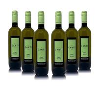 Canti - Pinot Grigio delle Venezie D.O.C., Italian White Dry Wine 12 Percent, Fresh Flavor With a Fruity and Round Taste, 6x750 ml