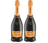 Canti - Prosecco D.O.C. Extra Dry Millesimato Wine 11%, Italian Glera Grape Variety from Veneto, Fruity and Floral Taste, 1x750 ml (Pack of 2)