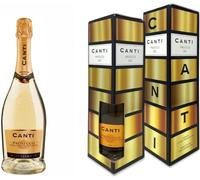 Canti - Prosecco D.O.C. Extra Dry Millesimato Wine Gift Pack, Italian Glera Grape Variety from Veneto, Fruity and Floral Taste, 1x750 ml (Pack of 6)