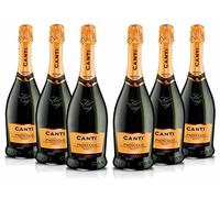 Canti - Prosecco D.O.C. Millesimato, Extra Dry Wine, Italian Glera Grape Variety from Veneto, Fruity and Floral Taste, 6x750 ml