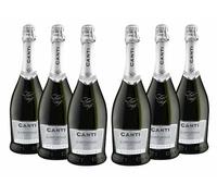 Canti Secco - Cuvèe, White Dry Wine, Italian Glera Grape Variety from Veneto, Fruity and Floral Taste, 6x750 ml