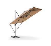 Cantilever Garden Parasol 2.7 x 2.7 m, Camel Brown