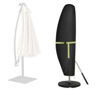 Cantilever Parasol Cover for Scolaro Torino Braccio C2030 TOB 2024-2026, Water-Resistant Oxford Textile Banana Sunshade Shield with Long Zipper, Buckle Strap & Drawcord Hem