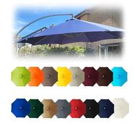 Cantilever Patio Umbrella Replacement Canopy Cover, Beige Sunshade Fabric for Garden Parasol, 2m/6.5ft with 8 Ribs - Outdoor Shade Solution