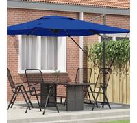 Cantilever Roma Parasol Azure Blue 286x285x265 cm Aluminium Berkfield Home Blue One Size