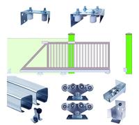Cantilever Sliding Gate Kit up to 5metres | Tracks, Wheels, Rollers, Guides, Stopper and Gate Catcher