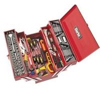 CANTILEVER TOOL BOX INCL. TOOLS QTY: 1