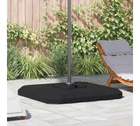 Cantilever Umbrella Base Black HDPE 98x98x13cm Detachable Portable Stable, 4pcs