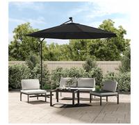 Cantilever Umbrella Canopy 300cm Black 100% Polyester UV Protective Anti-Fade