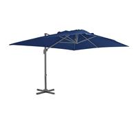 (anthracite, 400 x 300 cm) vidaXL Cantilever Umbrella with Aluminium Pole Garden Sunshade Outdoor Parasol