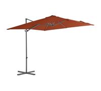 Cantilever Umbrella with LED Garden Sunshade Sun Shelter Canopy Parasol vidaXL