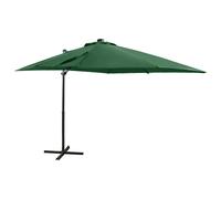 vidaXL Cantilever Umbrella with Pole and LED Lights Anthracite 250 cm UK HOT
