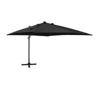 Cantilever Umbrella with Pole and LED Lights Patio Sunshade Parasol vidaXL