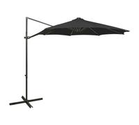 Cantilever Umbrella with Pole and LED Lights Sunshade Parasol Canopy vidaXL