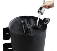 Cantilever Umbrellas - Water-Filled or 20kg 10kg Stability Polyester Base for Bag Weight Outdoor Lining Bag Weather-Resistant Umbrella Having PVC Patio Foldable Mobile(10KG)