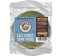 Cantina Del Sabor Cali Street Tacos Blue Corn Tortillas: Authentic Mexican Flavour, 15 Soft Tacos Ready to Serve, 250 g (Pack of 1)
