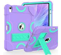 Cantis Case for iPad 10th Generation 10.9 inch 2022, iPad Cover 10th Generation with Pencil Holder & Kickstand, Heavy Duty Shockproof Rugged Protective for iPad 10th Case, Purple+Teal